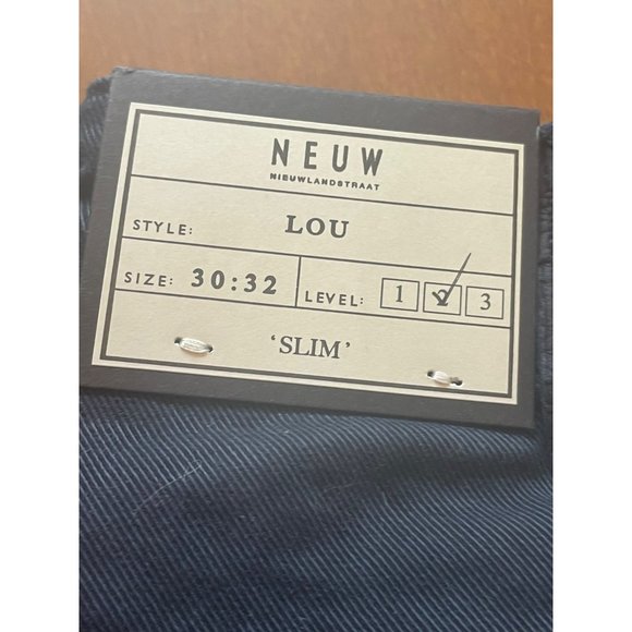 NEUW Denim Lou Slim Fit Twill Jeans Size 30x32 Dark Blue - Picture 6 of 9